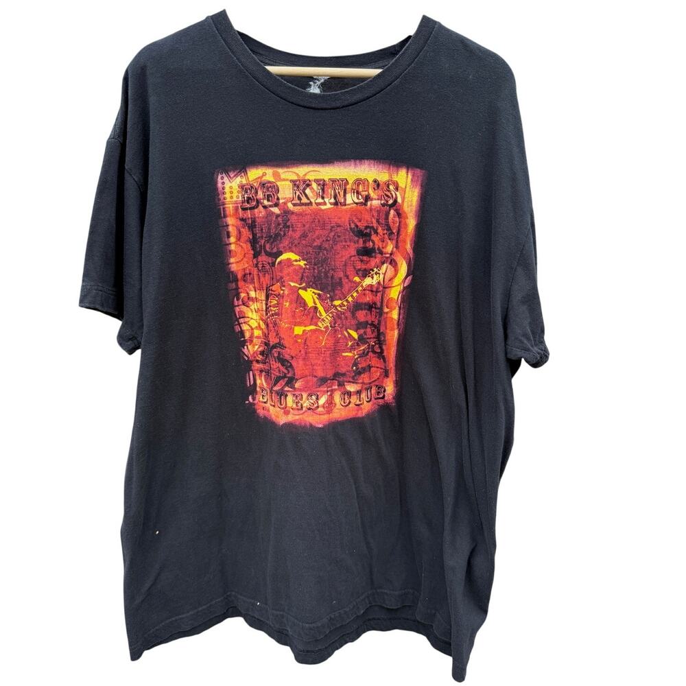 Vintage BB King Blues Club Black Orange shirt Size XL